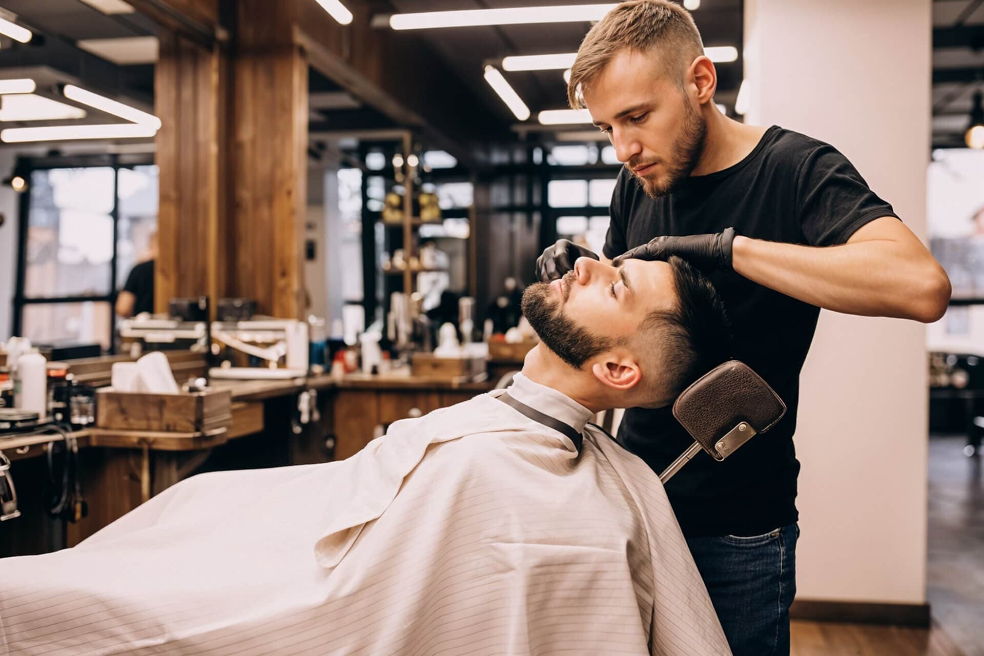 Barbers at work inside FadeCraft